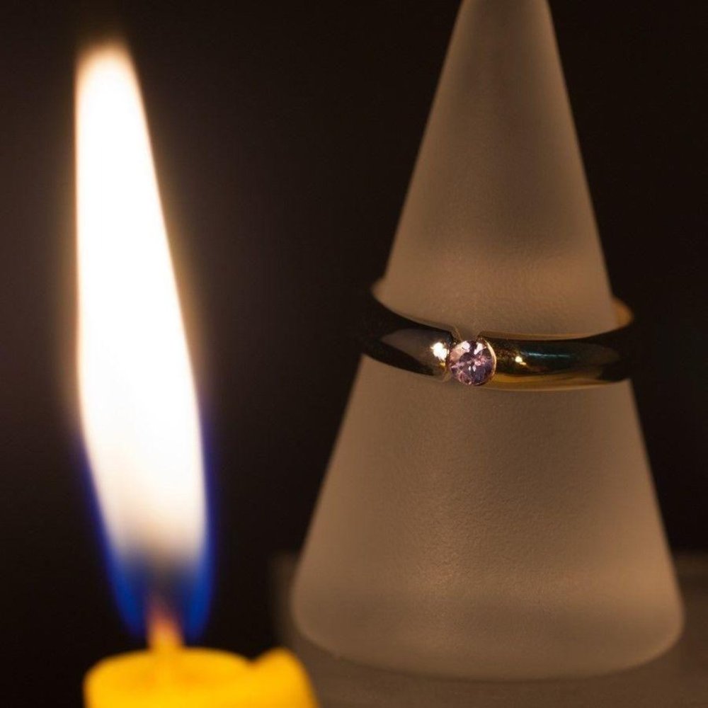 $1500 18k White & Yellow Gold Wedding Band Ring - Picture 4 of 7